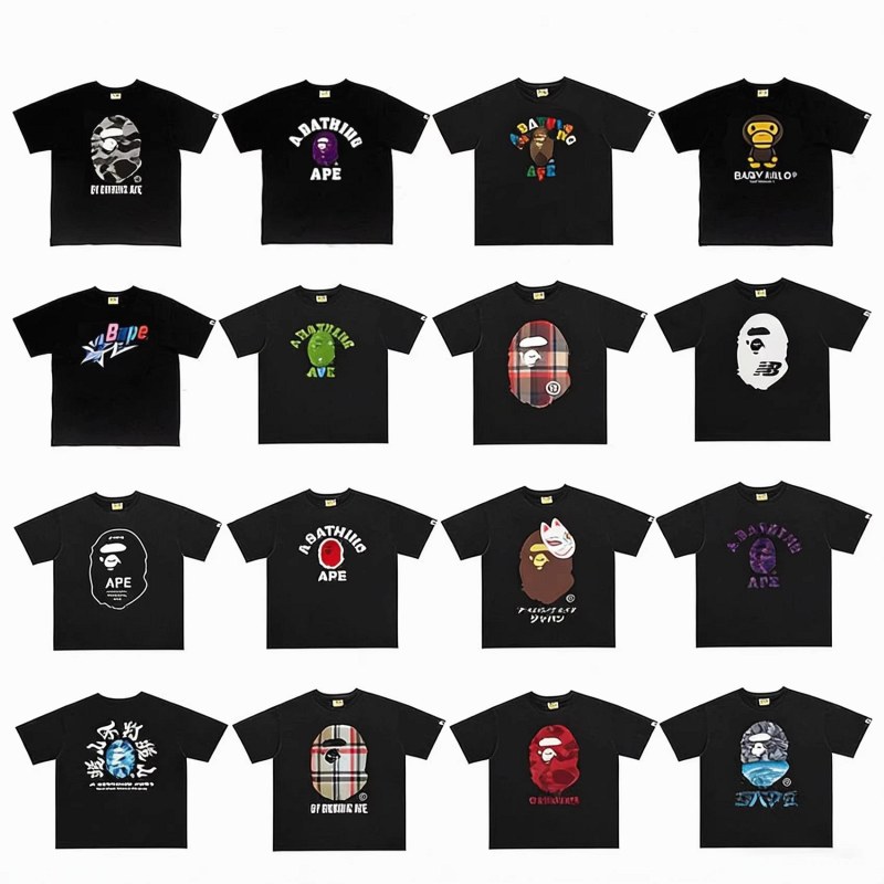 Bape Classic Monkey Print T-Shirt Collection Review: A Streetwear Tee on Our Kako-Sheet Bench