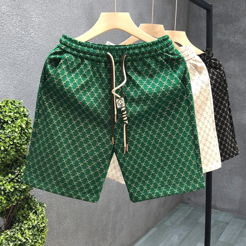 Celine All-Over Print Green Shorts: We Spilled 25 mL On a $5.22 Pair